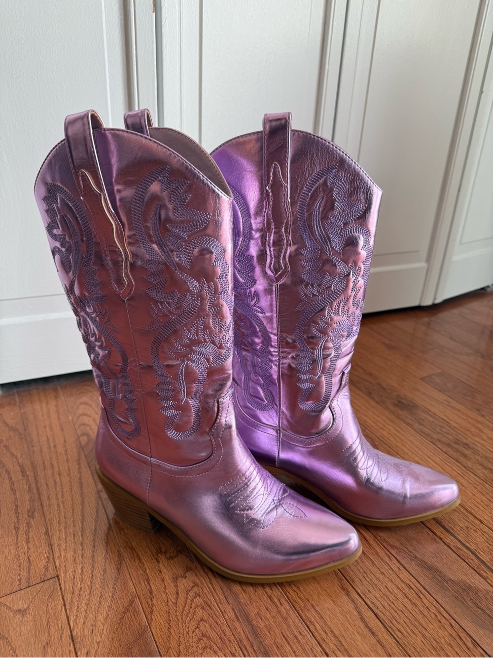 Metallic Purple Women's Cowboy Boots - Brand